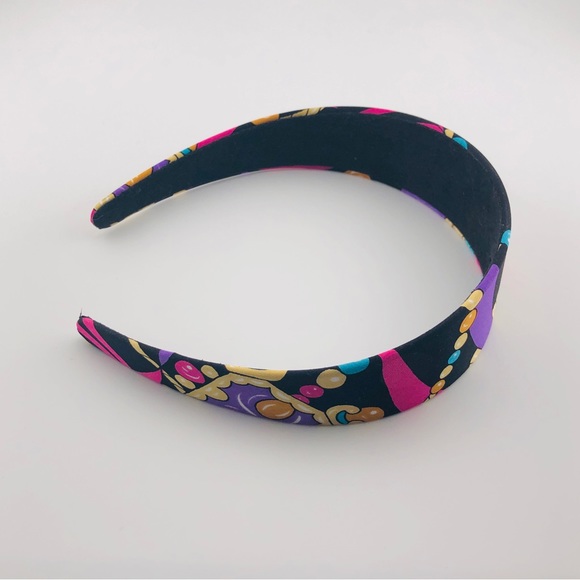 Silk Headband, New, Handmade - Colorful Ribbon Pattern - Picture 2 of 8